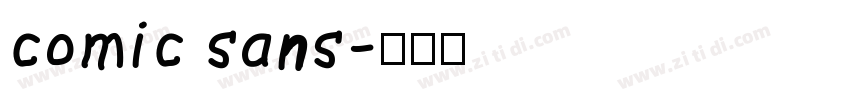 comic sans字体转换